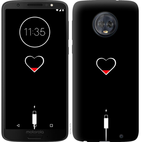 

Чехол на Motorola Moto G6 Plus Подзарядка (04798)