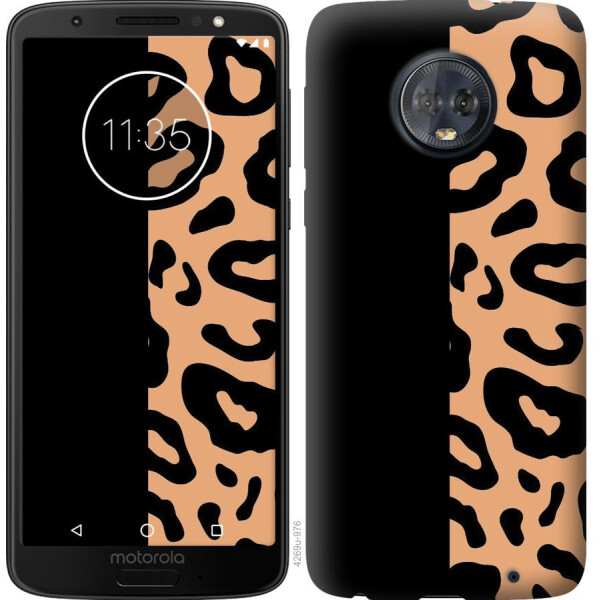 

Чехол на Motorola Moto G6 Plus Пятна леопарда (04798)