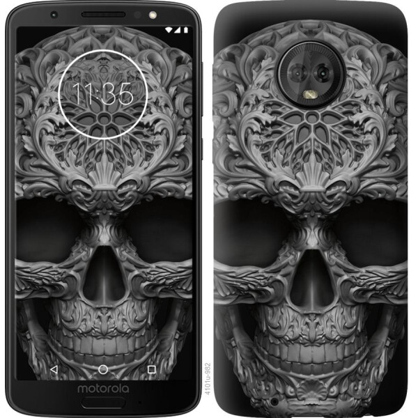 

Чехол на Motorola Moto G6 skull-ornament (04798)