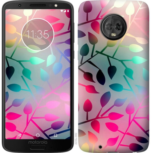

Чехол на Motorola Moto G6 Листья (04798)