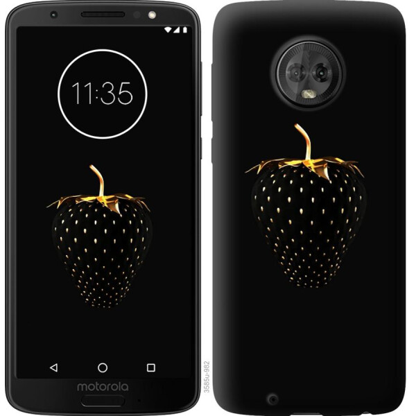 

Чехол на Motorola Moto G6 Черная клубника (04798)