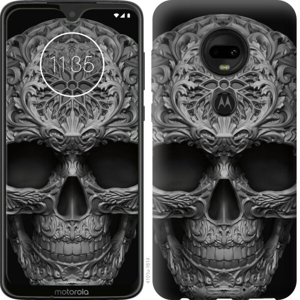 

Чехол на Motorola Moto G7 skull-ornament (04798)