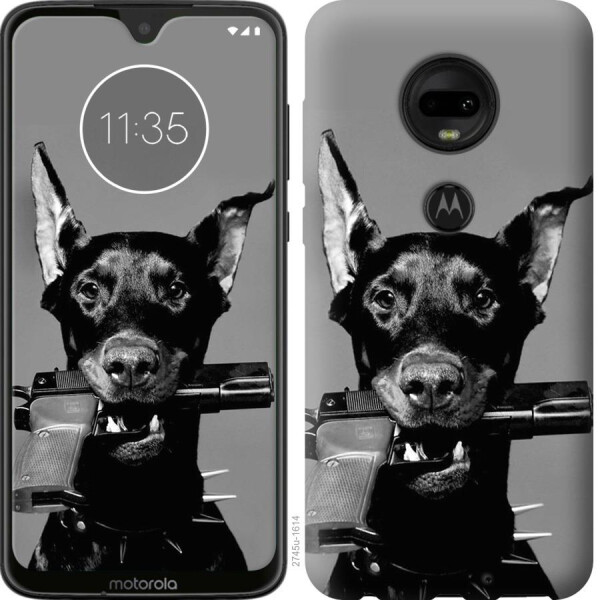

Чехол на Motorola Moto G7 Доберман (04798)