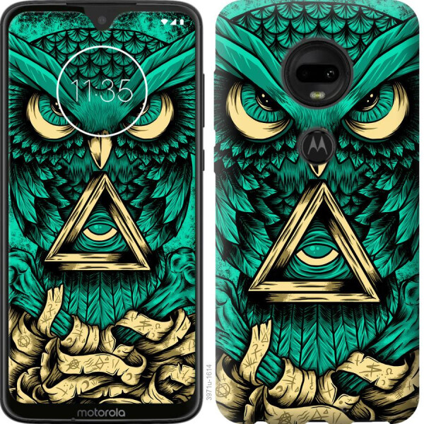 

Чехол на Motorola Moto G7 Сова Арт-тату (04798)