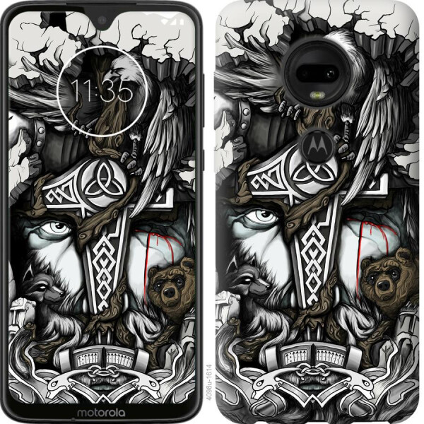 

Чехол на Motorola Moto G7 Тату Викинг (04798)