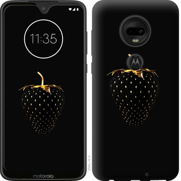 

Чехол на Motorola Moto G7 Черная клубника (04798)