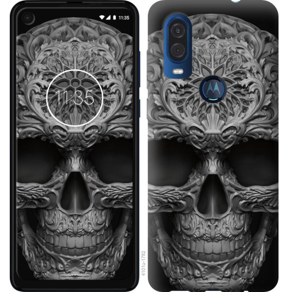 

Чехол на Motorola One Vision skull-ornament (04798)
