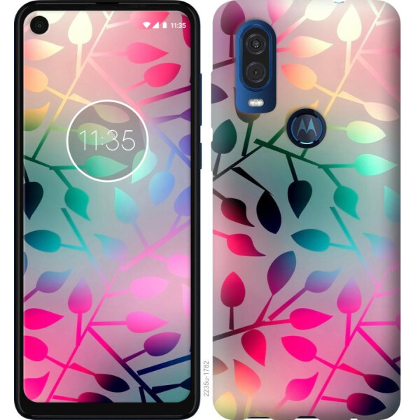 

Чехол на Motorola One Vision Листья (04798)