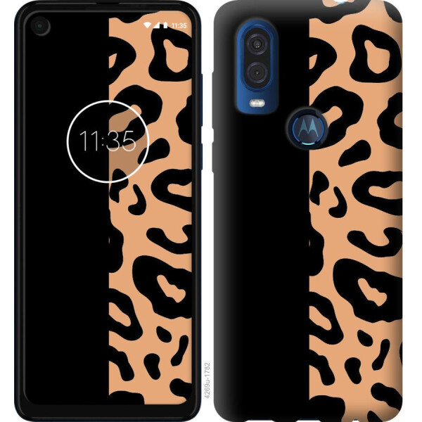 

Чехол на Motorola One Vision Пятна леопарда (04798)