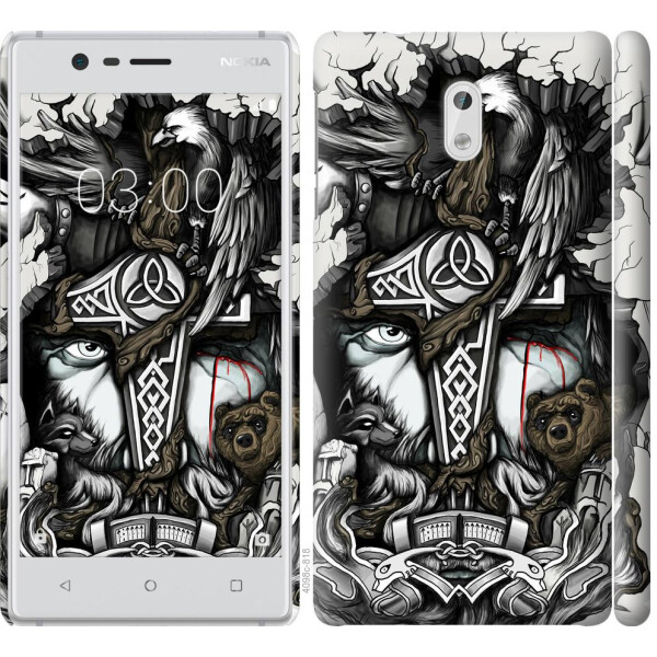 

Чехол на Nokia 3 Тату Викинг (04798)