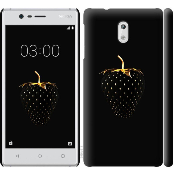 

Чехол на Nokia 3 Черная клубника (04798)