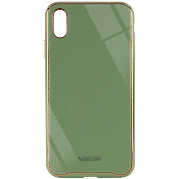 

TPU+Glass чехол Venezia для Apple iPhone XS Max (6.5") Мятный / Mint (is_00000037711_6)