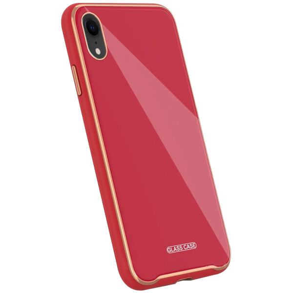 

TPU+Glass чехол Venezia для Apple iPhone XR (6.1") Красный / Red (is_00000037710_5)