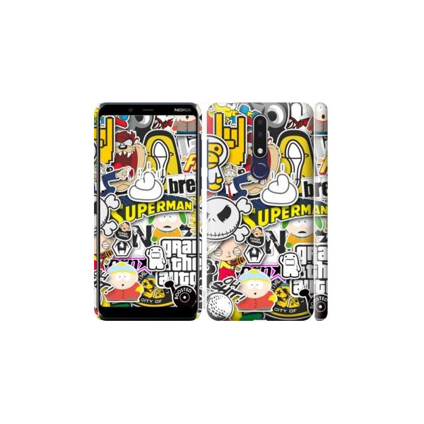 

Чехол на Nokia 3.1 Plus Popular logos (04798)