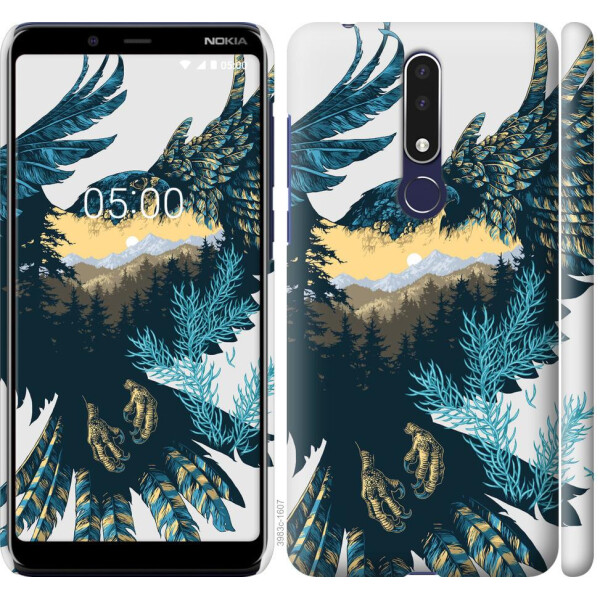 

Чехол на Nokia 3.1 Plus Арт-орел на фоне природы (04798)
