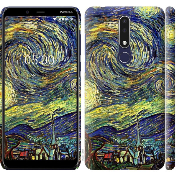 

Чехол на Nokia 3.1 Plus Винсент Ван Гог. Звёздная ночь (04798)