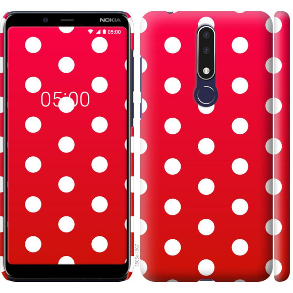 

Чехол на Nokia 3.1 Plus Градиент, Горошек (04798)