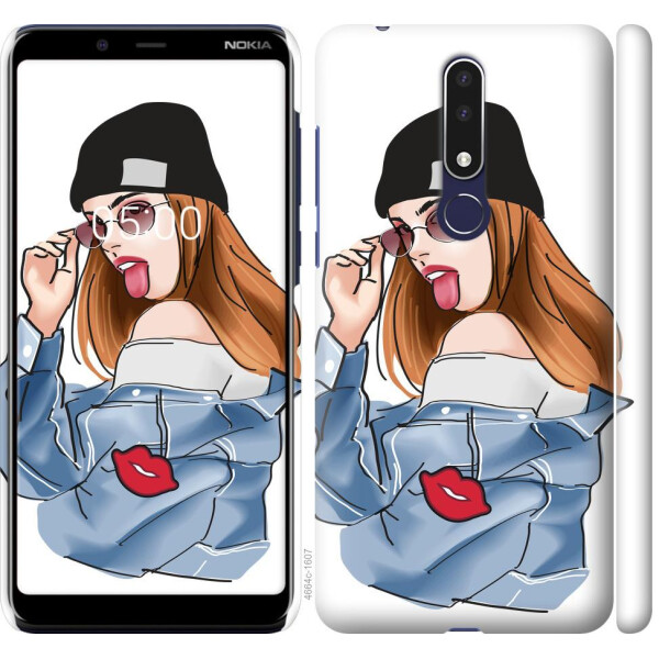 

Чехол на Nokia 3.1 Plus Девушка v3 (04798)