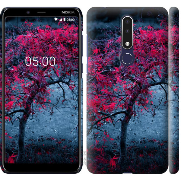 

Чехол на Nokia 3.1 Plus Дерево с яркими листьями (04798)