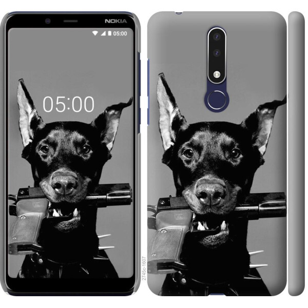 

Чехол на Nokia 3.1 Plus Доберман (04798)