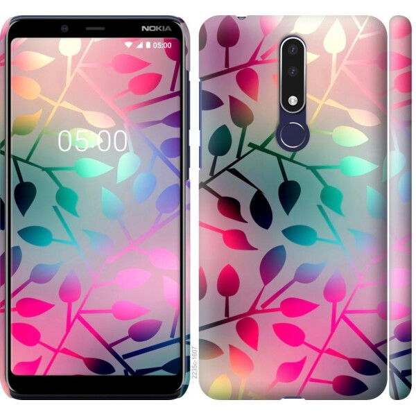 

Чехол на Nokia 3.1 Plus Листья (04798)