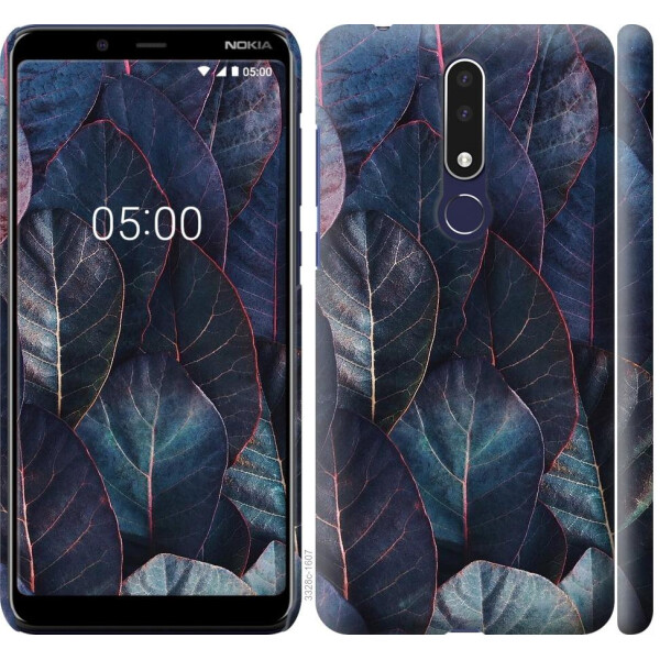

Чехол на Nokia 3.1 Plus Листья v3 (04798)