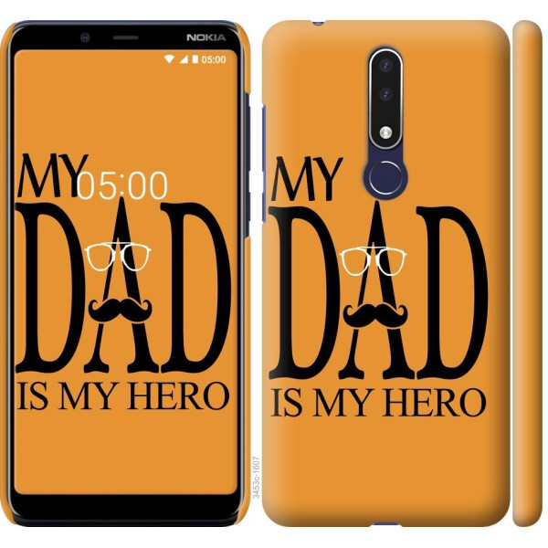 

Чехол на Nokia 3.1 Plus Мой папа Герой (04798)