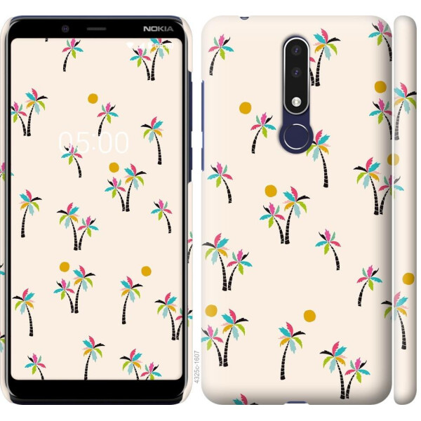 

Чехол на Nokia 3.1 Plus Пальмочки (04798)