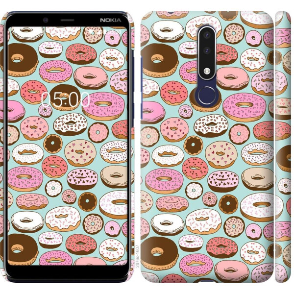 

Чехол на Nokia 3.1 Plus Пончики в глазури (04798)