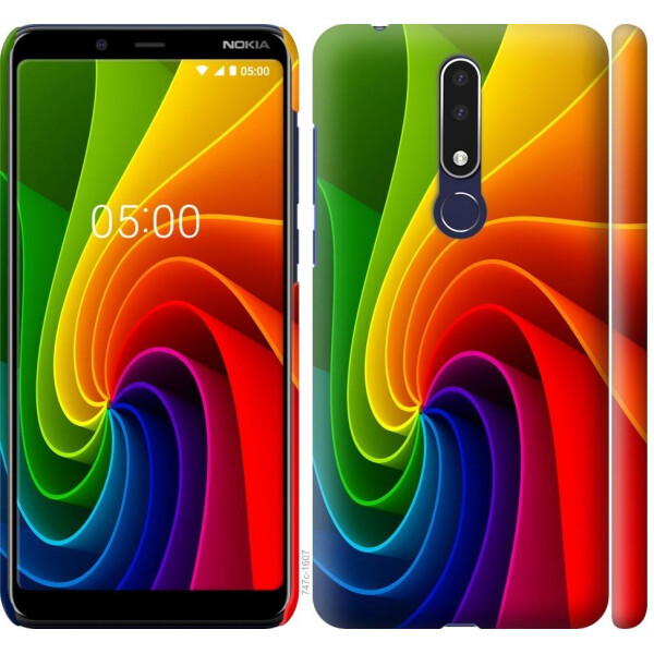 

Чехол на Nokia 3.1 Plus Радужный вихрь (04798)