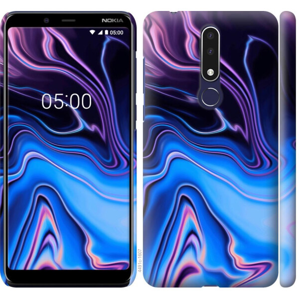 

Чехол на Nokia 3.1 Plus Узор воды (04798)