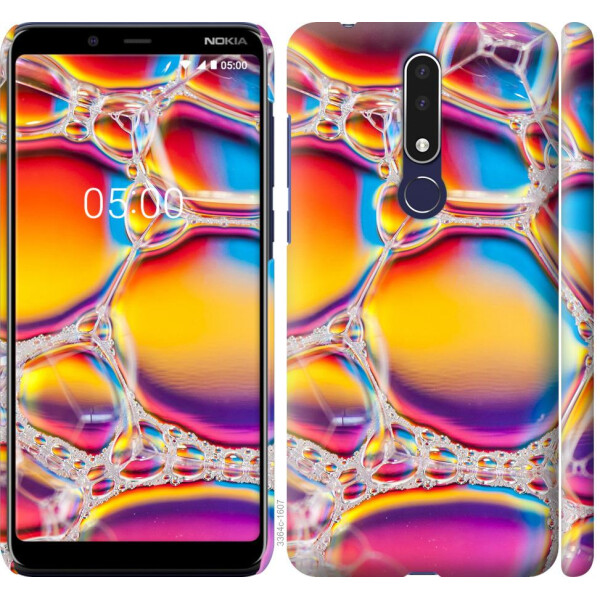 

Чехол на Nokia 3.1 Plus Цветные пузыри (04798)