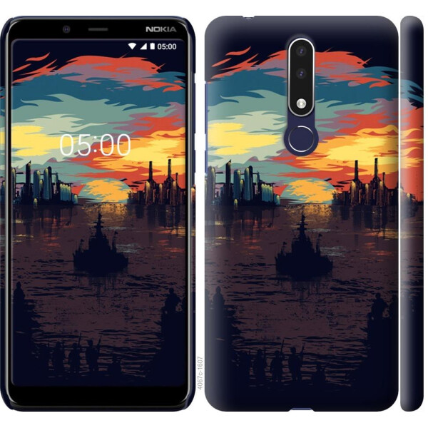 

Чехол на Nokia 3.1 Plus Череп-абстракция (04798)
