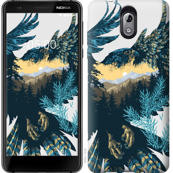

Чехол на Nokia 3.1 Арт-орел на фоне природы (04798)