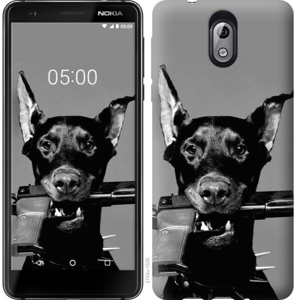 

Чехол на Nokia 3.1 Доберман (04798)