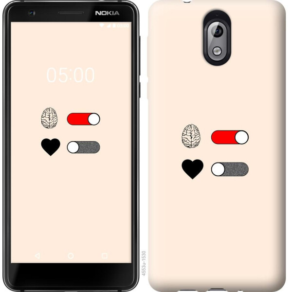 

Чехол на Nokia 3.1 Любовь и ум (04798)