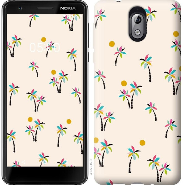 

Чехол на Nokia 3.1 Пальмочки (04798)