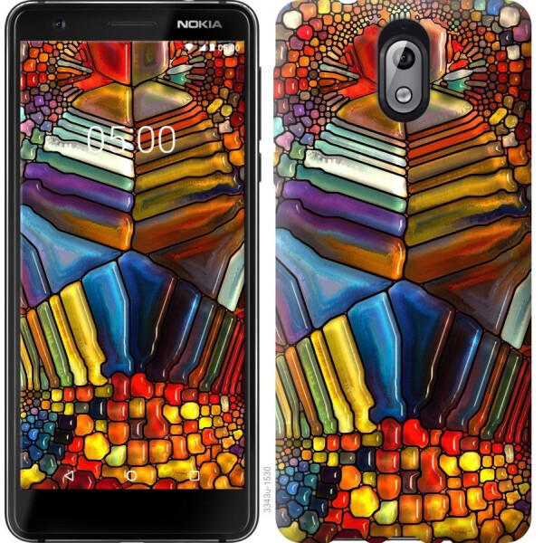 

Чехол на Nokia 3.1 Разноцветный витраж (04798)