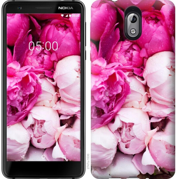

Чехол на Nokia 3.1 Розовые пионы (04798)