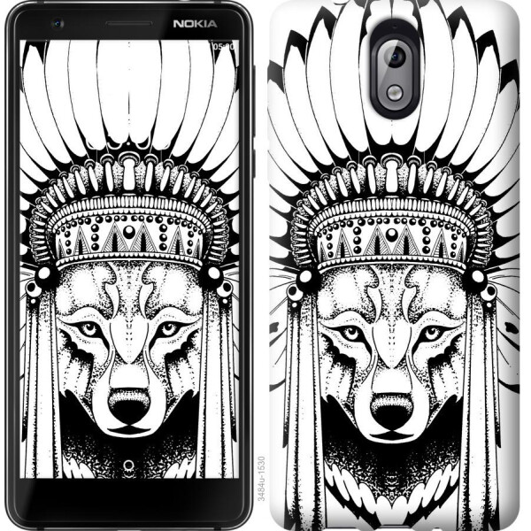 

Чехол на Nokia 3.1 Тотем волка (04798)