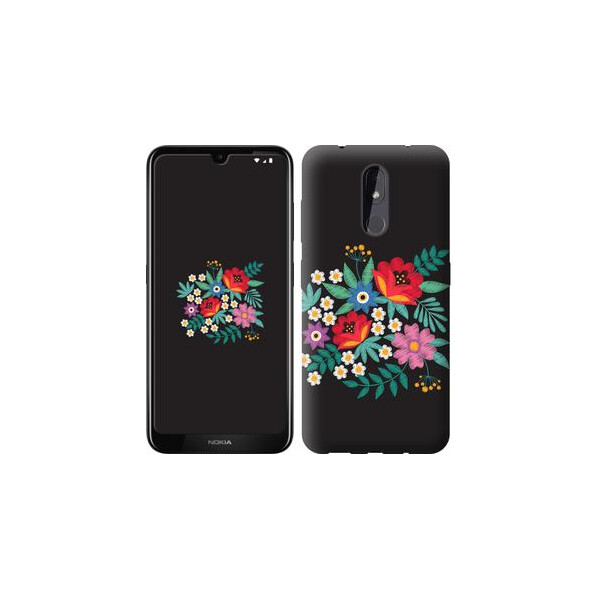 

Чехол на Nokia 3.2 Вышитые цветы (04798)