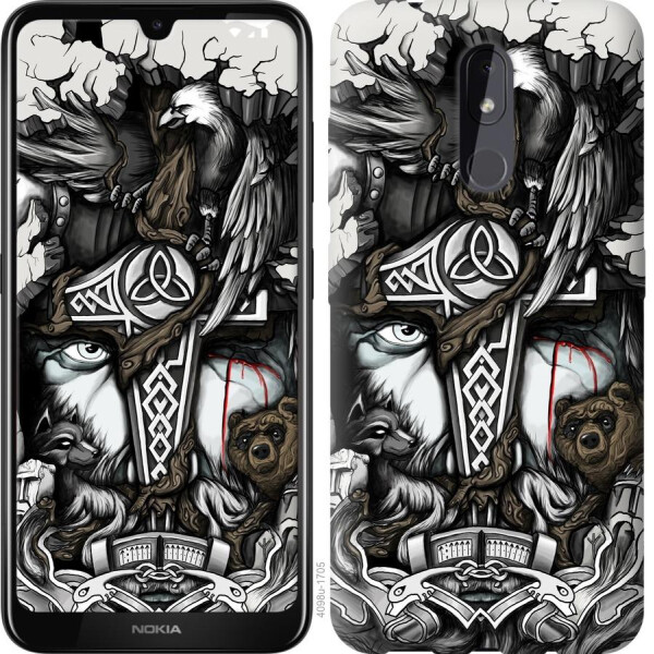 

Чехол на Nokia 3.2 Тату Викинг (04798)