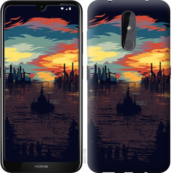 

Чехол на Nokia 3.2 Череп-абстракция (04798)