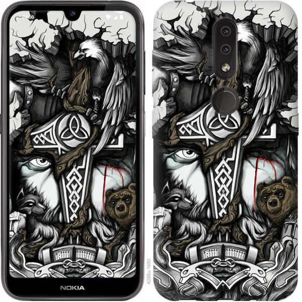 

Чехол на Nokia 4.2 Тату Викинг (04798)