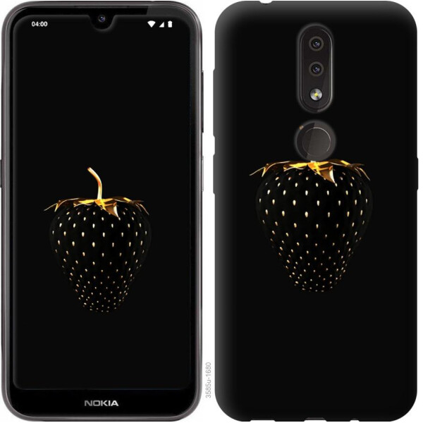 

Чехол на Nokia 4.2 Черная клубника (04798)