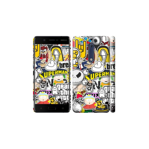 

Чехол на Nokia 5 Popular logos (04798)