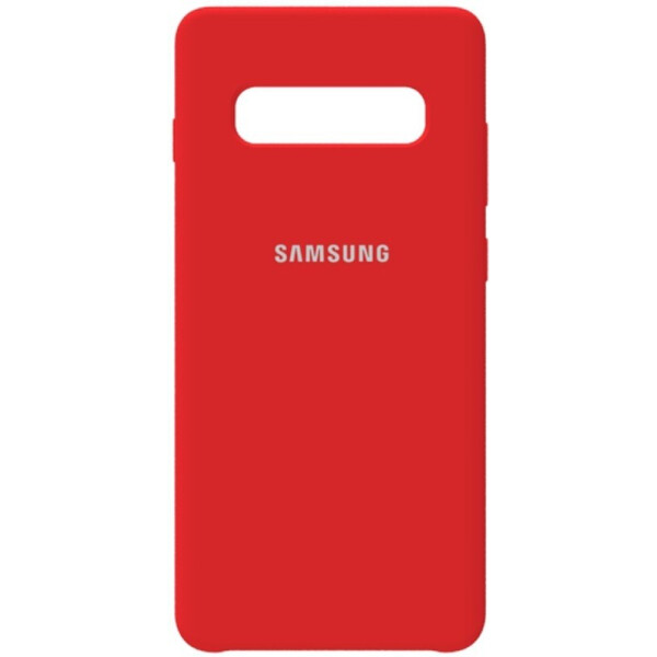 

Чехол-накладка Samsung Silicone Case Galaxy S10+ Rose Red (bz_F_97501)