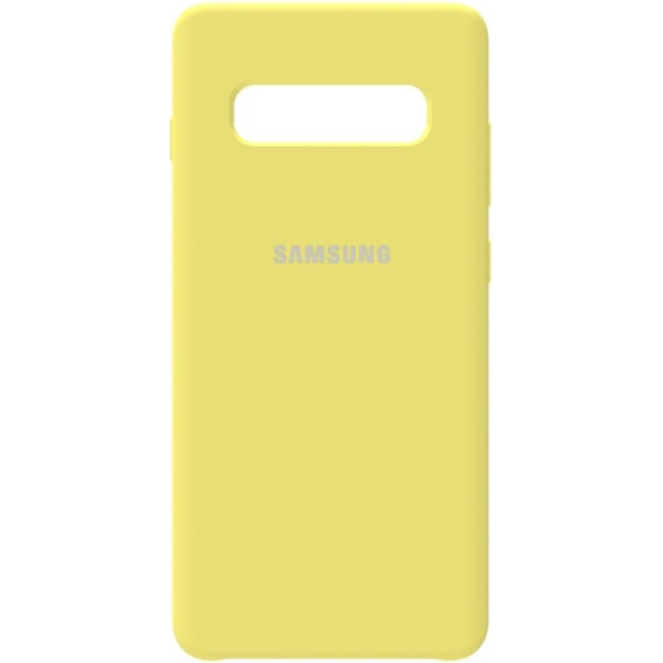 

Чехол-накладка Samsung Silicone Case Galaxy S10+ Lemon Yellow (bz_F_97503)