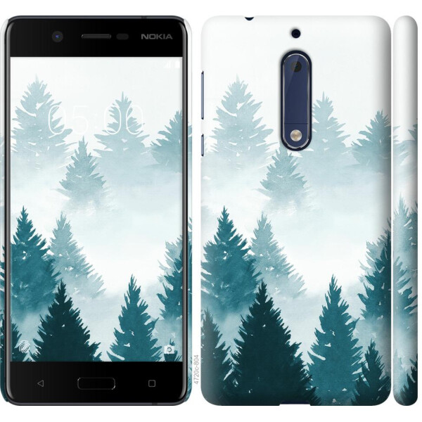 

Чехол на Nokia 5 Акварельные Елки (04798)