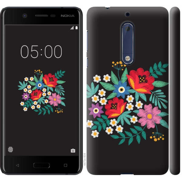 

Чехол на Nokia 5 Вышитые цветы (04798)